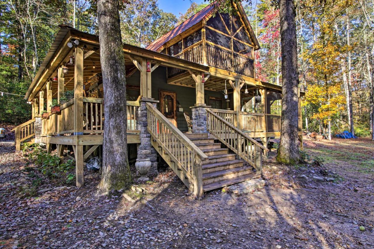 5-Acre North Georgia Mountain Retreat With Creek! Villa Sautee Nacoochee Bagian luar foto