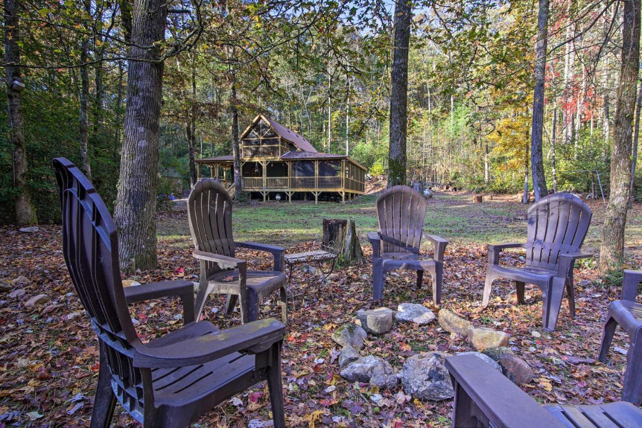 5-Acre North Georgia Mountain Retreat With Creek! Villa Sautee Nacoochee Bagian luar foto